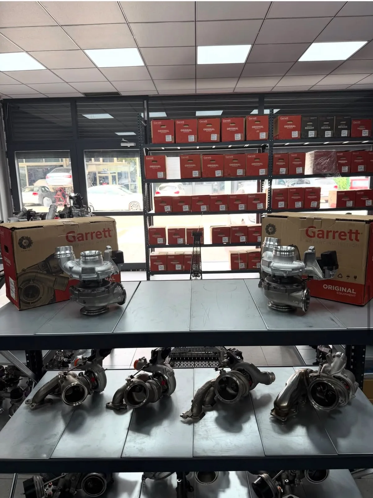EFG Turbo Garrett showroom ve teknik çalışma alanı